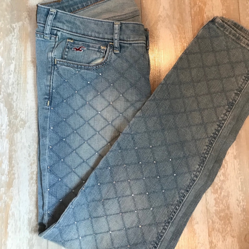 Hollister embellished skinny jeans 7R